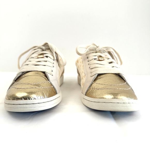 Dolce Vita Zina Court Womens Sneakers Size 8.5 Gold Metellic Lace Up Low Top - Picture 8 of 11